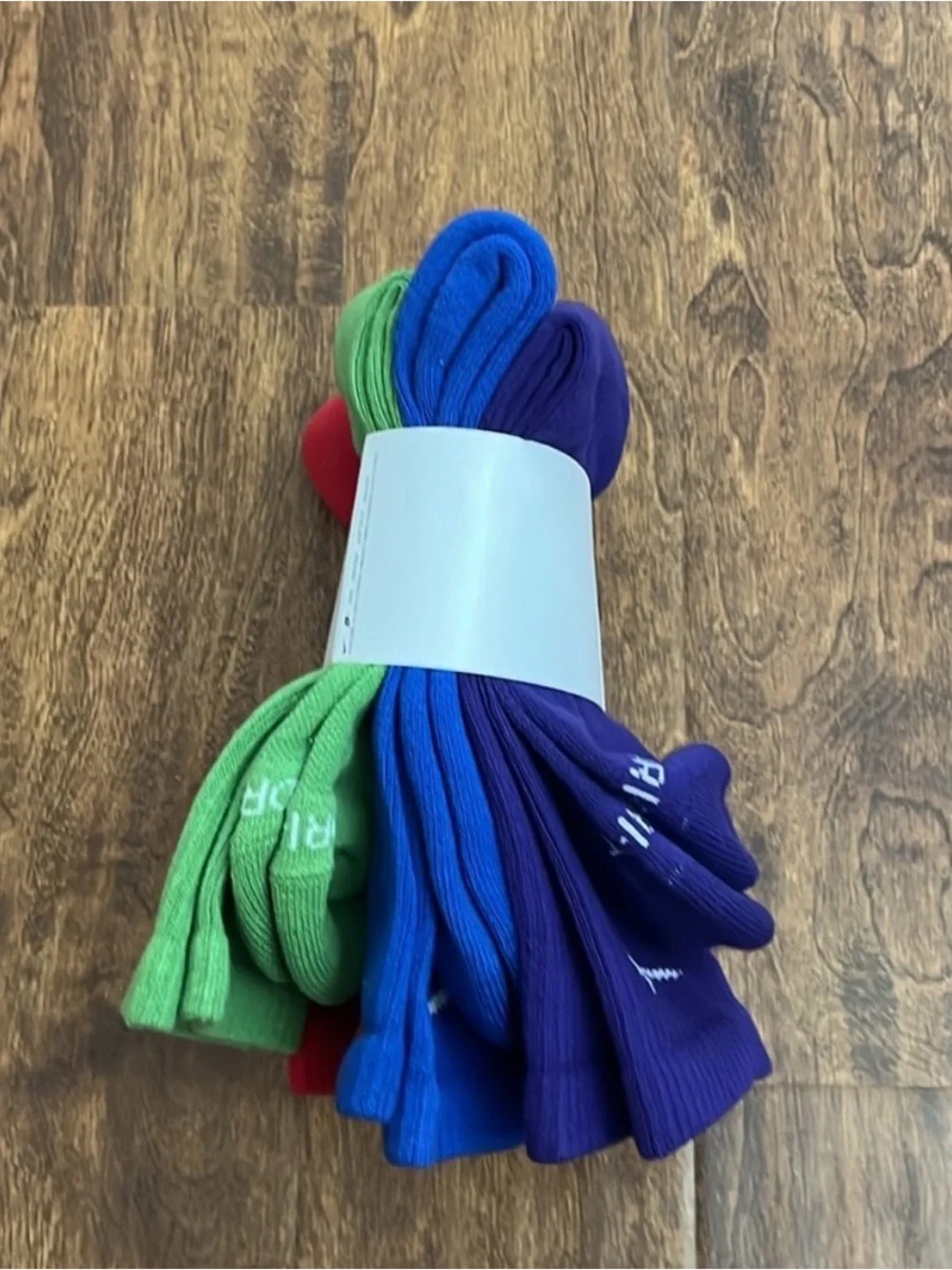 Nike Everyday Plus Crew Socks - Red, Green, Blue & Yellow (6-Pack)